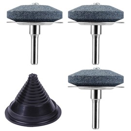 2025 Upgraded Lawn Mower Blade Sharpener with Metal Baffle, Portable Blade Balancer Kit, Universal Rotary Lawnmower Sharpen, Suitable for Power Drill Hand Drill ﻿