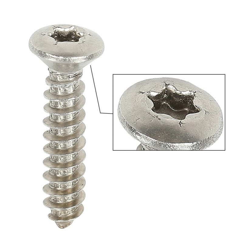 G-PLUS Chrome Headlight Bezel Marker Grille Trim Screws Kit Chrome