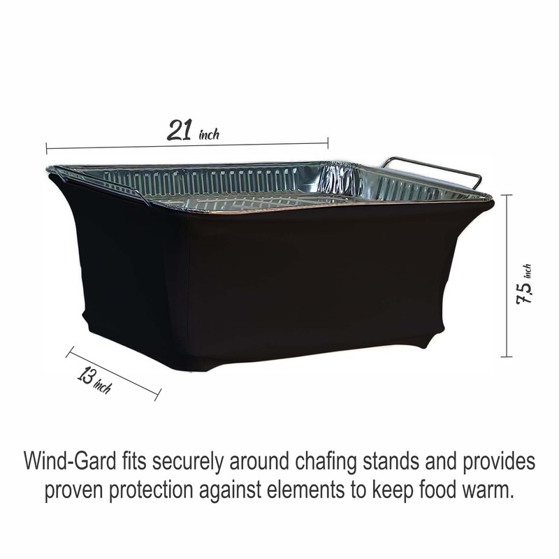 4 Pack Chafer Wind Guard | Decorative Chafing Dish Wind