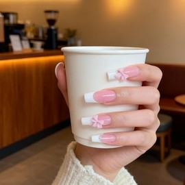 550 Piezas de Uñas Postizas para DIY en Casa, Incluye 12 Tamaños, Tips para Uñas Soft Gel para Uso en Salones, Uñas Press on Transparentes con Caja, I