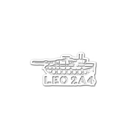 #A4722 Sticker Leo 2A4 Tank Leopard Iron Pig 15 x 8 cm