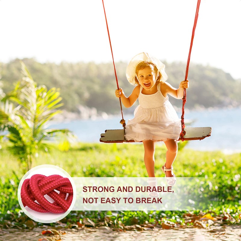 Soft Cotton Rope, 3 Pcs Red Cotton Rope & 1