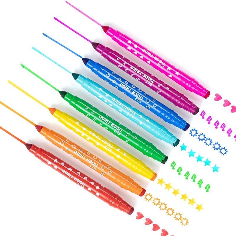 Tiger Tribe Dual Tip Stamp Markers - 8 pcs Double