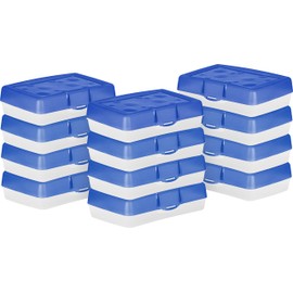 Storex Pencil Case, 8.38 x 5.63 x 2.5 Inches, Opaque Blue, Box of 12 (61623A12C)