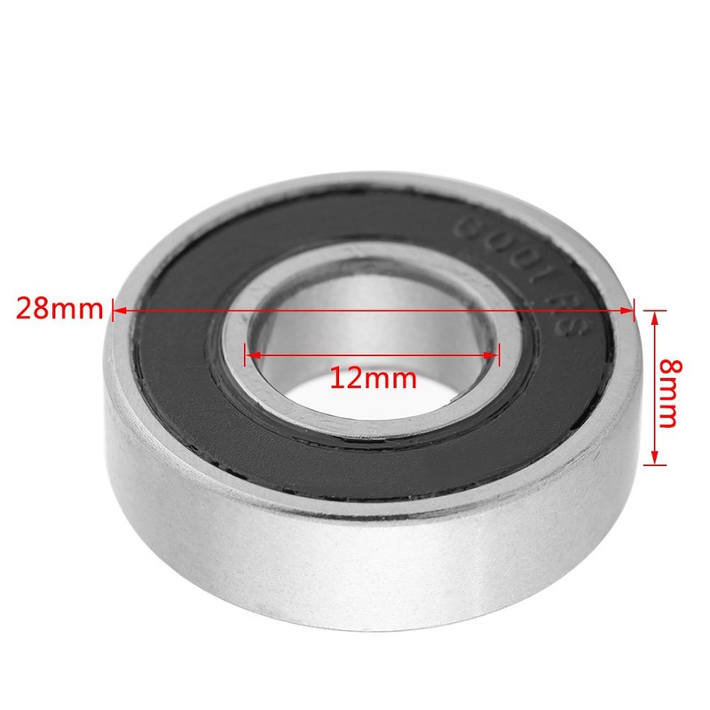 Asixx Bearings 6001-2RS High Temperature Resistant Ball Bearings (Inner Diameter