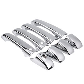 8Pcs Chrome 4 Door Handle Covers SMARt W out for Jeep GRAND CHEROKEE 2011-2016 2017