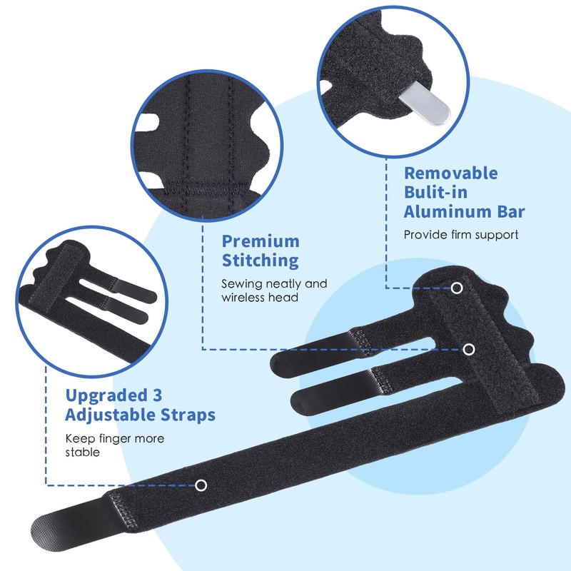 Wisesso Trigger Finger Splint, Index Finger Splint with 3 Adjustable