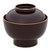 yam003 Yamanaka Lacquerware Zoni Bowl Soup Bowl with Lid, Large,