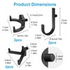 EEEKit 6PCS Heavy Duty Garden Tool Storage Hooks, J U