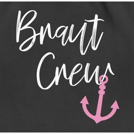 Shirtracer - JGA stag party women - bride crew - gym bag and fabric bag made of cotton, 2 Black, Einheitsgröße