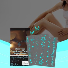 Kids Glitter Stickers Kit | Glitter Makeup Stickers - Long Lasting Sweatproof Cosmetic Facial Decor for Girl Shoulders Arms Ankles Parties Stage Performance