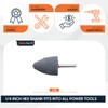 Set 4pcs Metal Grinding Stone Cone Shape – Precision Rotary