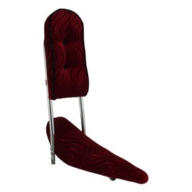 Fenix Cycles Velour Sissy Bar Back Cushion, (Red)