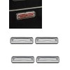 World Class Suppliers Chrome Side Marker Lamp Blinker Light Bezel Cover Guard Compatible with Hummer H2 2003-09 4 PC. Set
