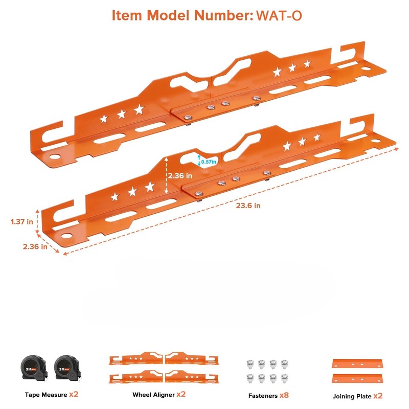 mocsenber Wheel Alignment Tool with 2 Measuring Tapes, Automotive Toe