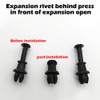 4-Pack Black Parcel Shelf String Clips (1M6867574A) - Durable Boot