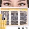 Manga Lash Clusters Kit Natural Eyelash Clusters Kit Wispy Lash
