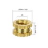 TOP-VIGOR 80Pcs Threaded Insert Knurled Nuts, M3 x 3mm x