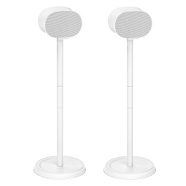 Heavy-Duty Speaker Stand for Sonos Era 300 Stand with Cable Management Floor Speaker Stands for Sonos Era 300 Speaker Stand for Easy and Secure Mounting-2 Pack,White