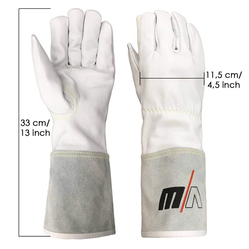 Welding Gloves – Long Work Gloves – Leather – Heat