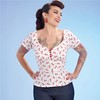 Simplicity US8882H5 Sewing Pattern S8882 Misses' Gertie Top, Various, White