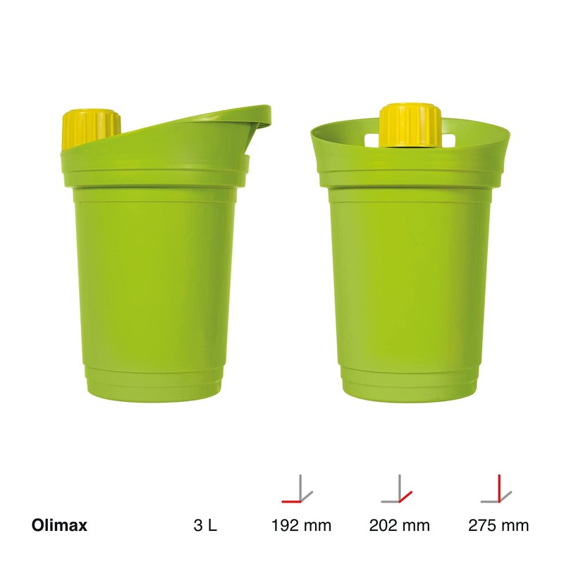 Mattiussi Ecologia Olimax, Polypropylen, Grün, 3 L