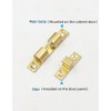 Solid Brass Cabinet Door Catch Double Ball Roller Catch Latch