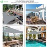 VOUNOT 3x3x3m Sun Shade Sail, Waterproof Outdoor Garden Sails Triangle