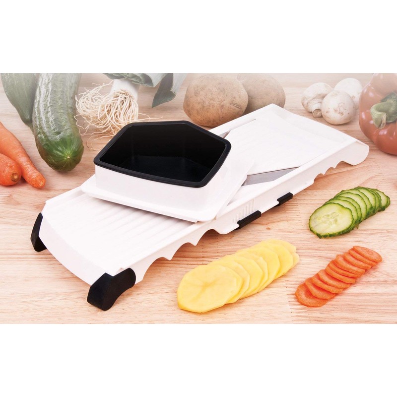 Fackelmann V-Slicer Set "Arcadalina" Adjustable, Black/White, 2-Piece