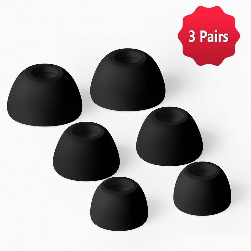 Geiomoo Silicone Ear Tips for Beats Solo Buds, Replacement Eartips