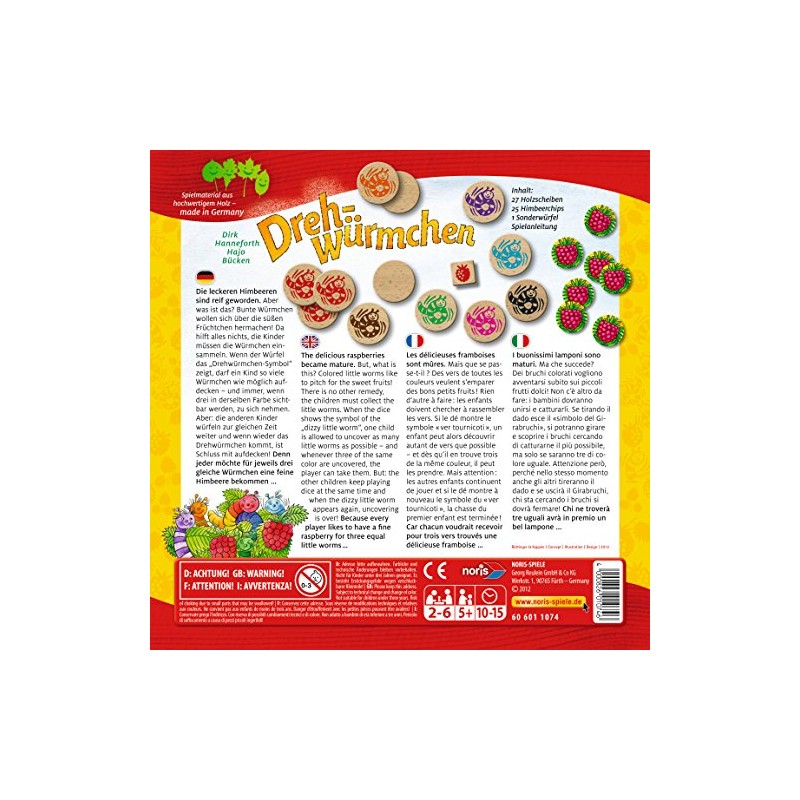 noris "Drehwürmchen Children's game (Multi-Color)