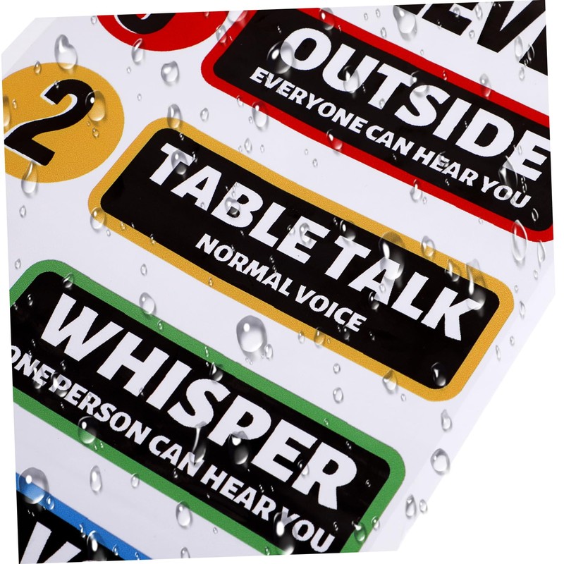 OHPHCALL Elementary Classroom Posters Voice Level Sticker Wall Decor Teacher