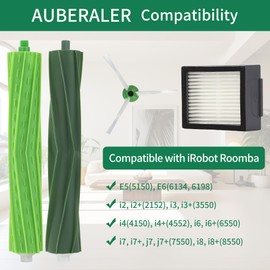 22 Pieces for irobot Roomba Replacement Parts, for Roomba i/e/j Series i7 i7+ i3 i3+ i4 i4+ i6 i6+ i8 i8+ E5 E6 E7 j7 j7+ 4 Main Brushes, 8 Filters, 8 Side Brushes, 1 Cleaning Brush, 1 Screwdriver