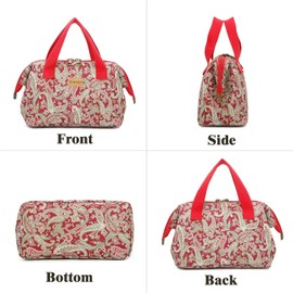 Smrcom Makeup Bag Cosmetic Bag For Women Girl Travel Makeup Bag Toilet Bag Zipper Organizer Bag Waterproof (Green 2)