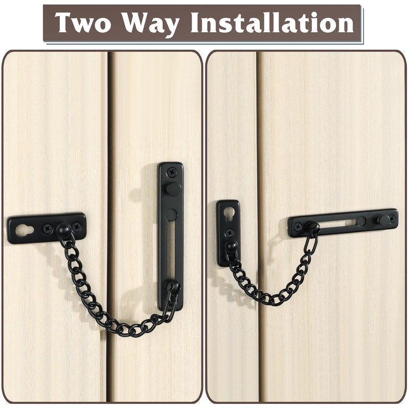 Alise Chain Door Guard Lock,Door Chain Locks with Safety Spring