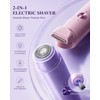 2-in-1 Electric Shaver for Women – Waterproof Rechargeable Razor &