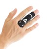 AQ Finger Guard Middle Index Finger Splint Support Band, Black_S/M