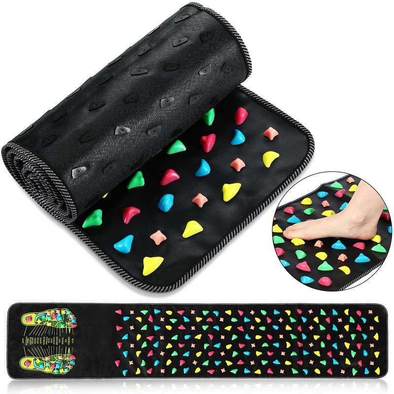 BBTO Foot Massage Mat Reflexology Walk Stone Road for Acupressure