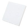 2 Gang Wall Switch with Indicator Tempered Glass Panel Touch