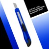 3 Blue Utility Knife Box Cutters Heavy Duty Industrial Strength