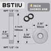 BSTIIU 4 Inch Shower Arm with Flange, Ceiling Mounted Shower