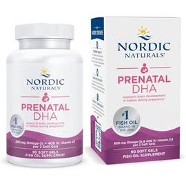 Nordic Naturals Prenatal Dha Sabor 830 Omega 400 Vitamina Por Porción Cápsulas Blandas Porciones Suplemento Alimenticio Aceite Pescado Gmo