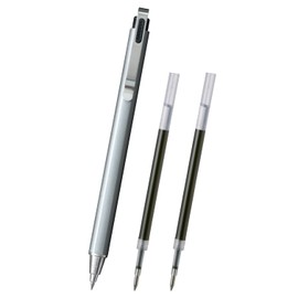 Sakura Crepas Gel Ink Ballpoint Pen Ballpoint Sign iD Plus Pure Black 0.4mm Refill, Set of 2 GBR354#49R