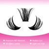 Fadlash Cluster Eyelash Extensions, Individual Eyelashes, 60D 0.07 D Curl,