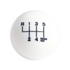 DEWHEL White/Black Fing Fast Shift Knob for 6 Speed Short