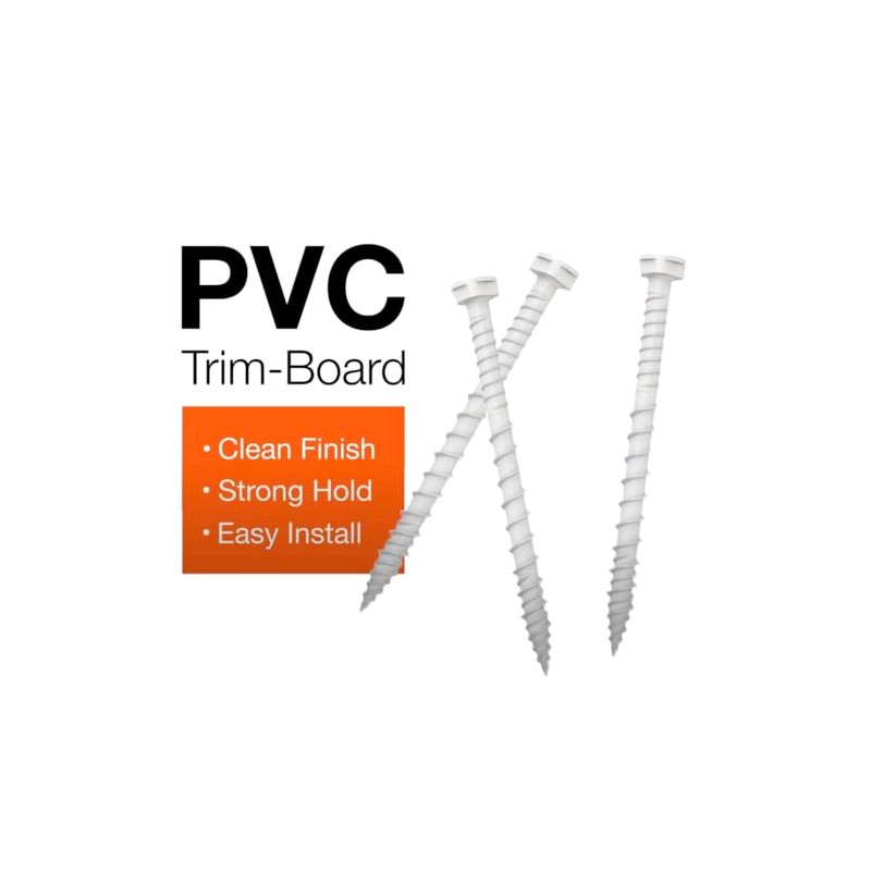 Simpson Strong-Tie TSV214R70WH01 PVC Trim-Board Screw — 8 x 2-1/4