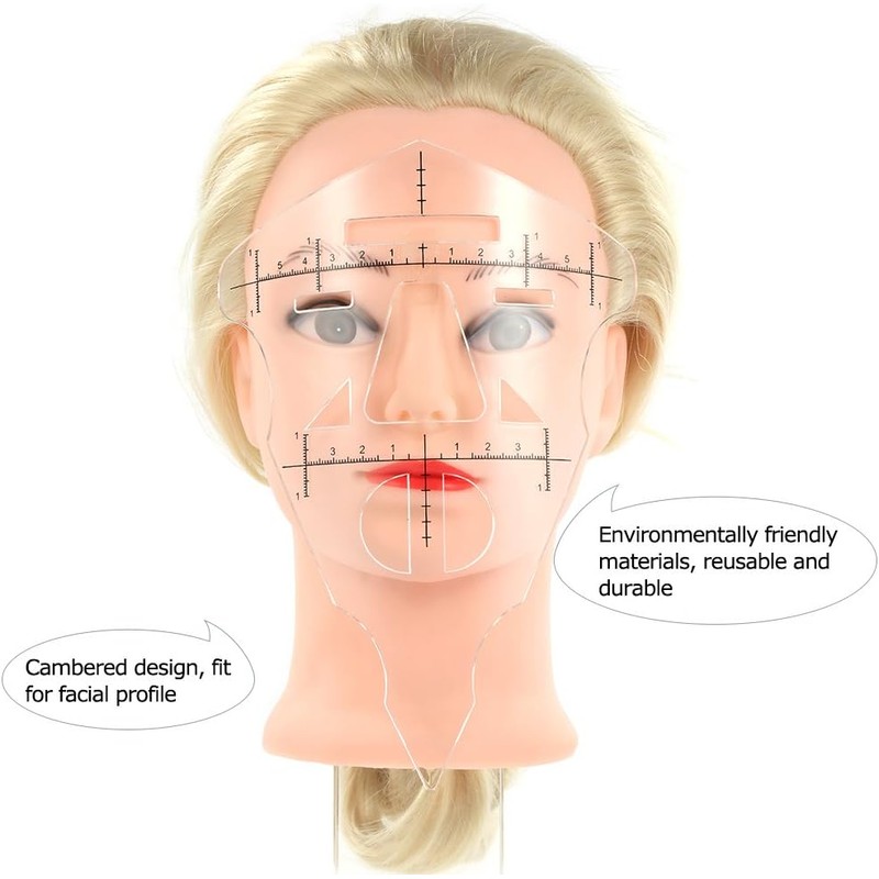 Regla de cejas reutilizable herramienta medición profesional para microblading moldeador