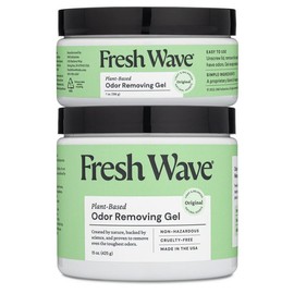 Fresh Wave Odor Removing Gel, 15 oz. & 7 oz. - Odor Absorbers for Home, Safer Odor Relief, Natural Plant-Based Odor Eliminator, Every 15 oz. lasts 30-60 Days, For Cooking, Trash & Pets