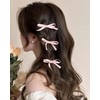 Fesanla Ribbon Hair Accessory, Small, Bowknot Mini Hair Clip, Set