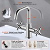Duttao Bathroom Sink Faucet, 4 Inch Single Hole or 3